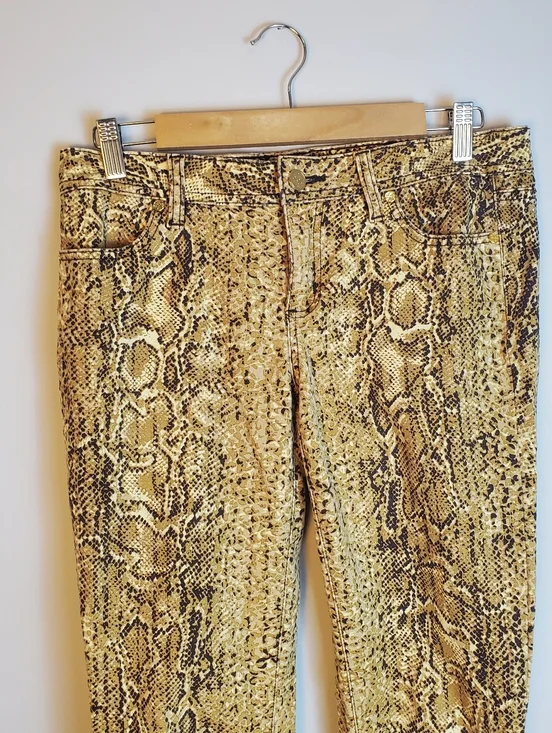 Tory Burch Women’s Super Skinny Jeans Snakeskin Print Size 29 - Picture 2 of 16
